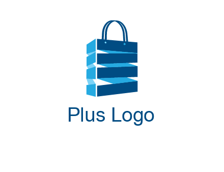 3D shopping logo