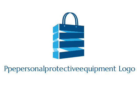 3D shopping logo