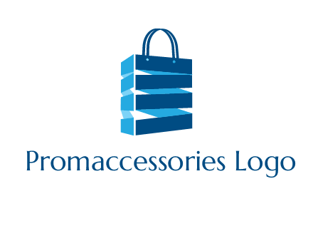 3D shopping logo