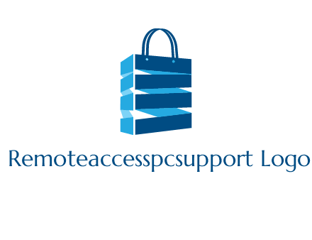 3D shopping logo