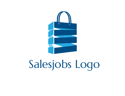 3D shopping logo