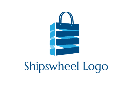 3D shopping logo