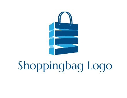 3D shopping logo