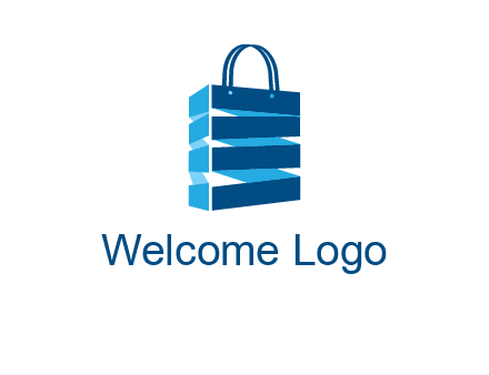 3D shopping logo