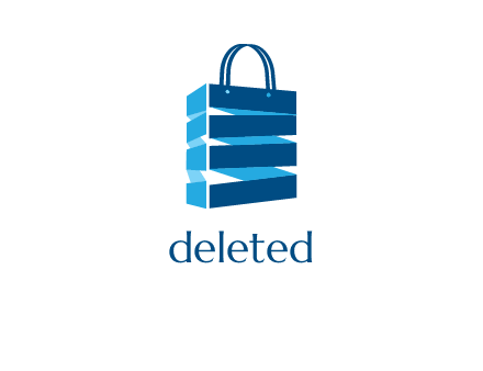 3D shopping logo