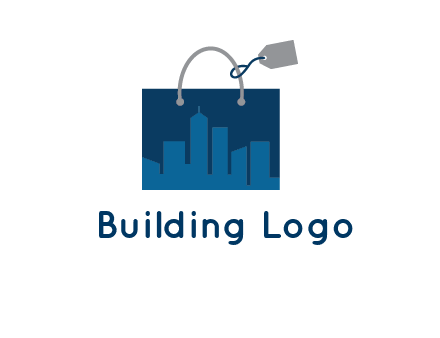 shopping bag with price tag icon