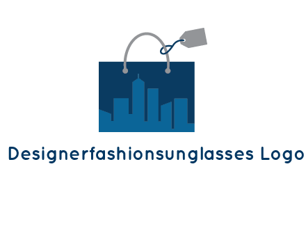 shopping bag with price tag icon