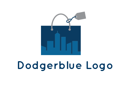 shopping bag with price tag icon