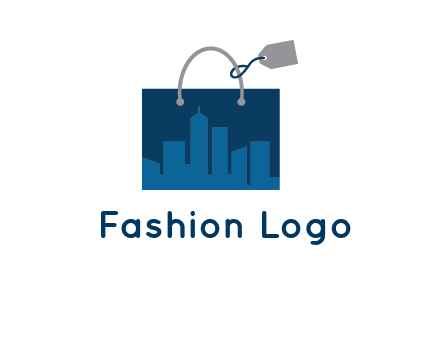 shopping bag with price tag icon