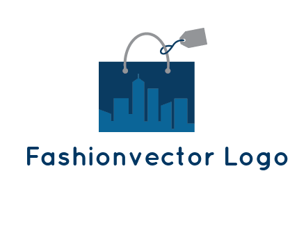 shopping bag with price tag icon