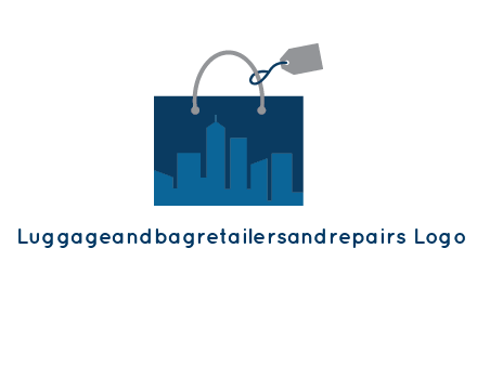 shopping bag with price tag icon