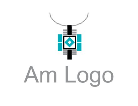 upside down lamp shade with geometric shapes icon