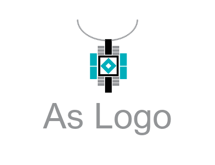upside down lamp shade with geometric shapes icon