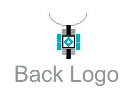 upside down lamp shade with geometric shapes icon