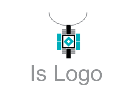 upside down lamp shade with geometric shapes icon
