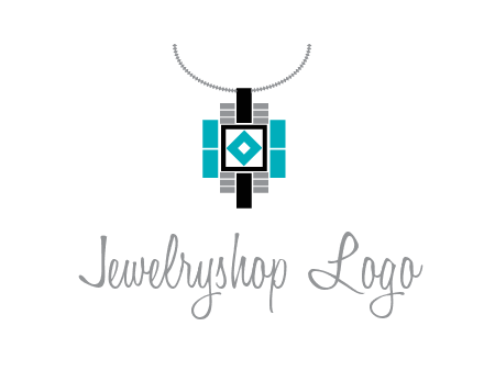 upside down lamp shade with geometric shapes icon