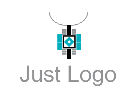 upside down lamp shade with geometric shapes icon
