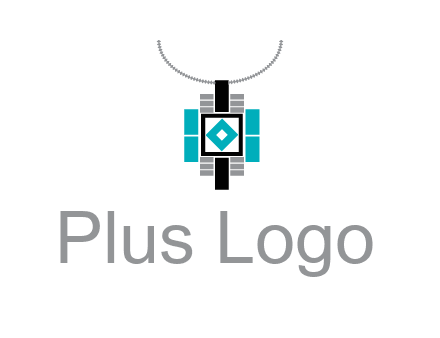 upside down lamp shade with geometric shapes icon