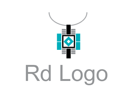 upside down lamp shade with geometric shapes icon