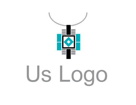 upside down lamp shade with geometric shapes icon