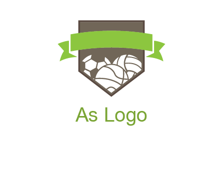 balls in shield logo