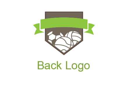 balls in shield logo