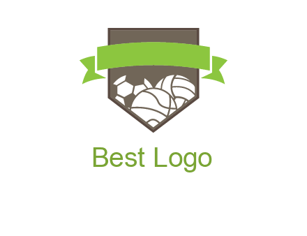 balls in shield logo