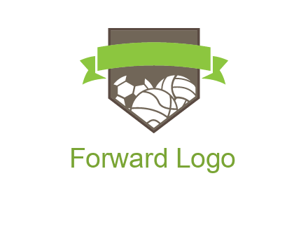 balls in shield logo