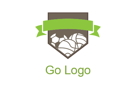balls in shield logo