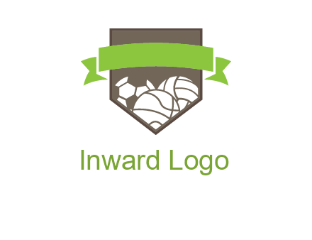 balls in shield logo