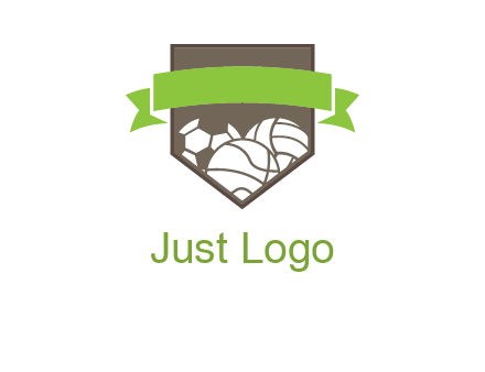 balls in shield logo