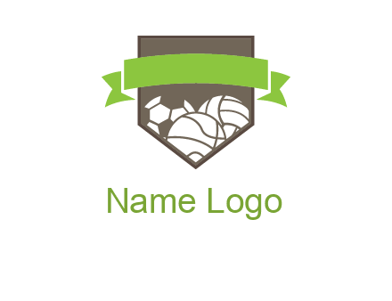 balls in shield logo