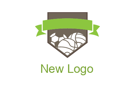 balls in shield logo