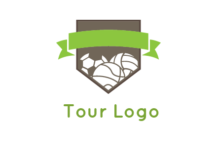 balls in shield logo