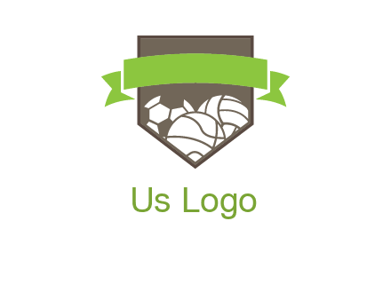 balls in shield logo