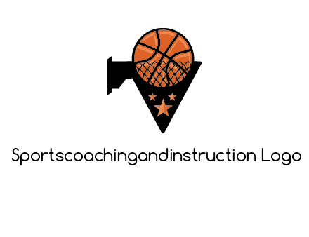 basketball with stars on its hoop