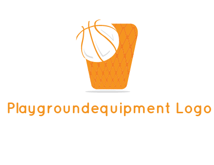 ball in basket logo