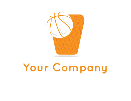 ball in basket logo
