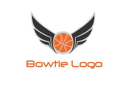 basketball with wings logo