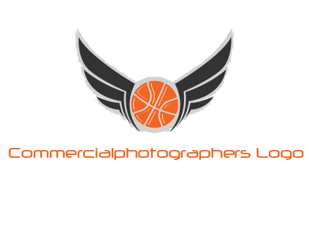 basketball with wings logo
