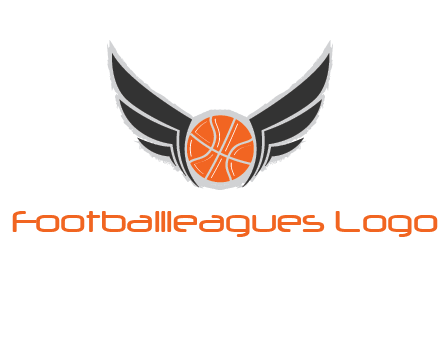 basketball with wings logo