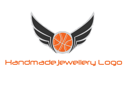 basketball with wings logo