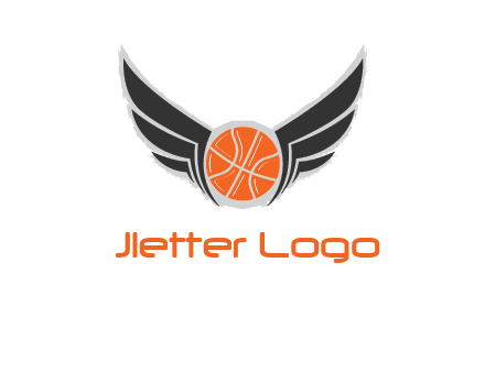 basketball with wings logo