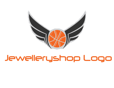 basketball with wings logo