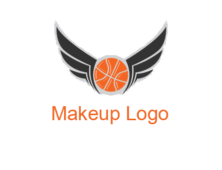 basketball with wings logo