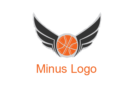 basketball with wings logo