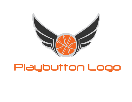 basketball with wings logo
