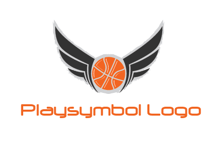 basketball with wings logo