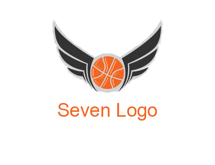 basketball with wings logo