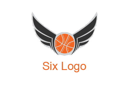 basketball with wings logo